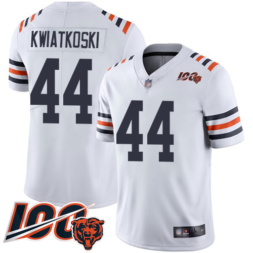 Chicago Bears Limited White Men Nick Kwiatkoski Jersey NFL Football #44 100th Season->youth nfl jersey->Youth Jersey
